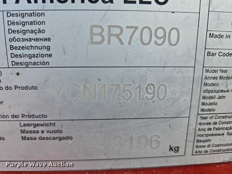 image for item DT7221 2013 New Holland BR7090 round baler