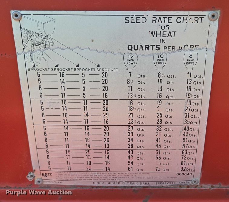 image for item DT7225 Crust Buster grain drill