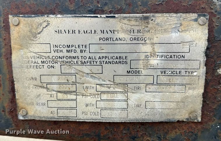 image for item DU7884 Silver Eagle trailer dolly