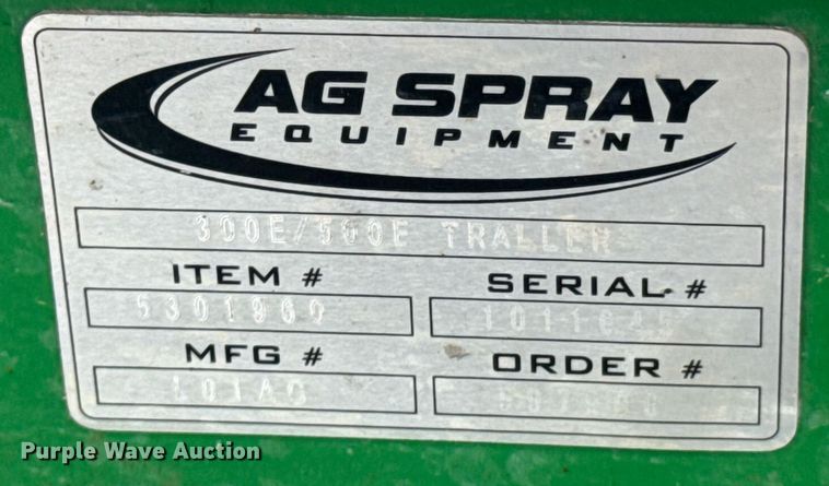 image for item DU9924 Ag Spray Equipment 500E sprayer