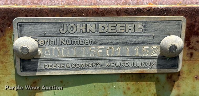 image for item DX5618 John Deere 115 off-set disk