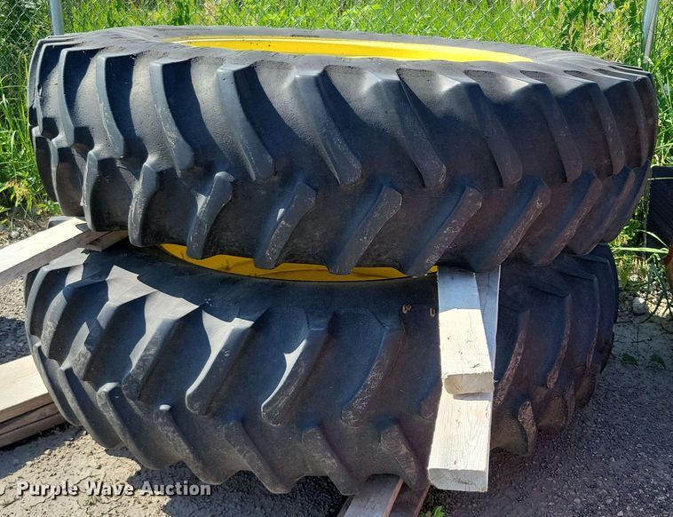 image for item DX7138 Firestone 18.4R42 (2) Firesttone 18.4R42 tires and wheels