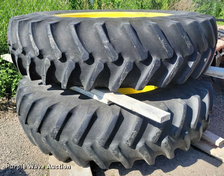 image for item DX7138 Firestone 18.4R42 (2) Firesttone 18.4R42 tires and wheels
