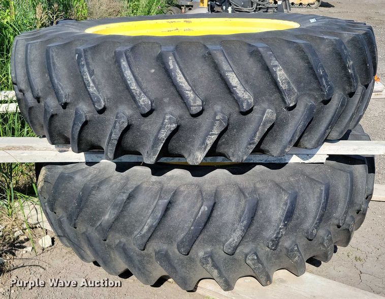image for item DX7138 Firestone 18.4R42 (2) Firesttone 18.4R42 tires and wheels