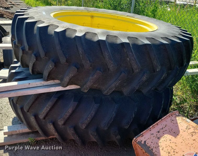 image for item DX7138 Firestone 18.4R42 (2) Firesttone 18.4R42 tires and wheels