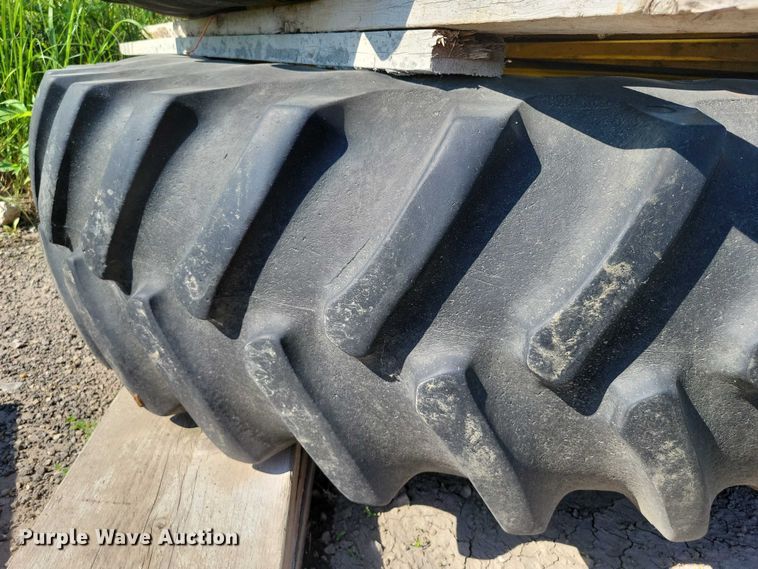 image for item DX7138 Firestone 18.4R42 (2) Firesttone 18.4R42 tires and wheels