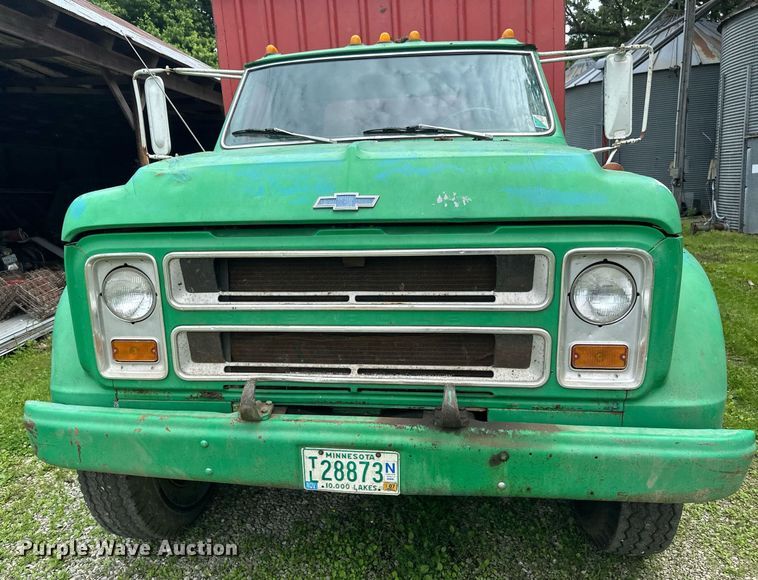 image for item EB2685 1970 Chevrolet C60 grain truck
