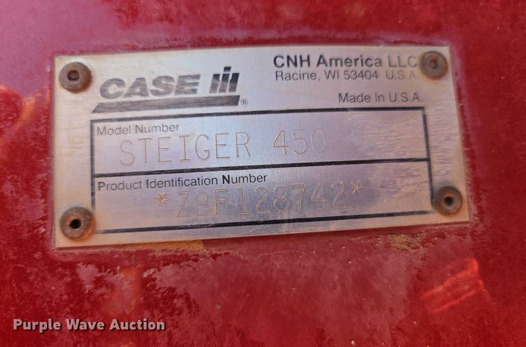 image for item EC1072 2012 Case IH Steiger 450HD 4WD tractor