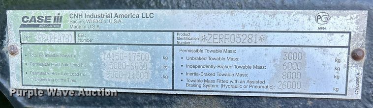 image for item EC1404 2014 Case IH Magnum 250 MFWD tractor