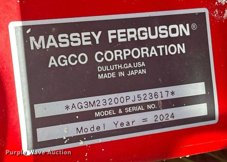 image for item EC3692 2023 Massey Ferguson GC1725 MFWD tractor