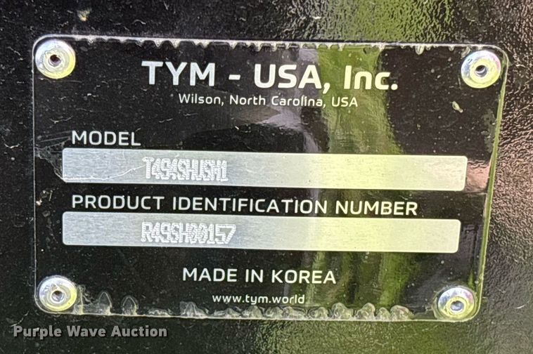 image for item EC3697 TYM T494 MFWD tractor