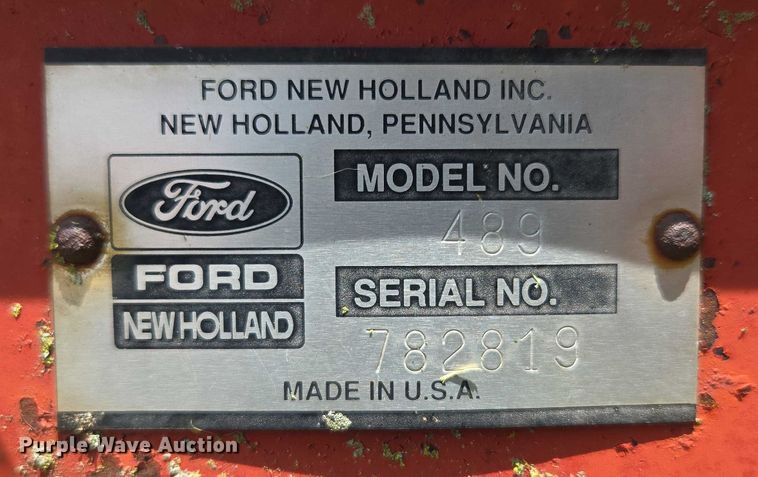 image for item EF1552 New Holland Haybine 489 swather / windrower