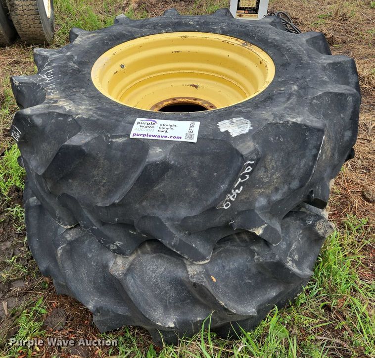 image for item EF1606 (2) Firestone 16.9-26 tires and wheels