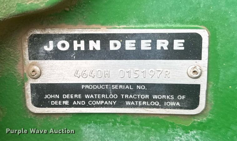 image for item EG6598 1980 John Deere 4640 tractor
