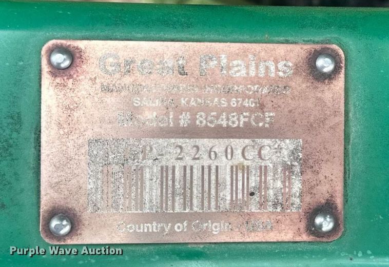 image for item EG6602 Great Plains 8548FCF field cultivator