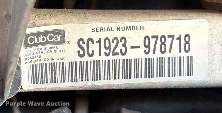 image for item EL2114 2019 Club Car Carryall 1700 utility vehicle