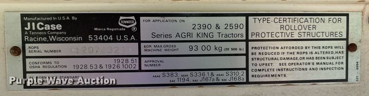image for item EL2126 1982 Case 2390 tractor