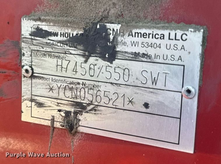 image for item EN4613 New Holland H7450/550 SWT swather / windrower
