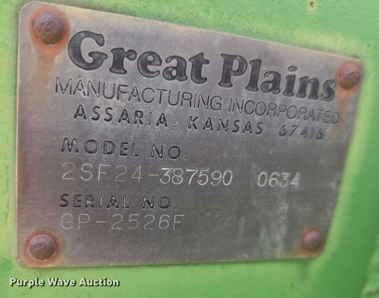 image for item EN8200 Great Plains 2SF24 grain drill