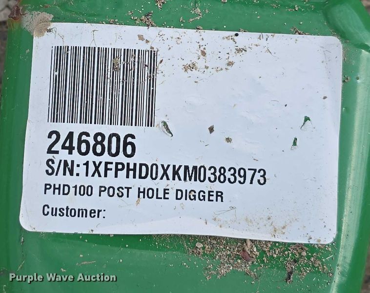 image for item EO1087 Rotomec PHD 100 post hole digger