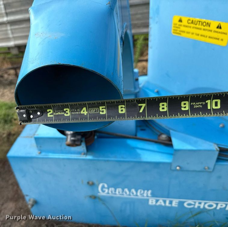 image for item HI9257 Goossen bale chopper