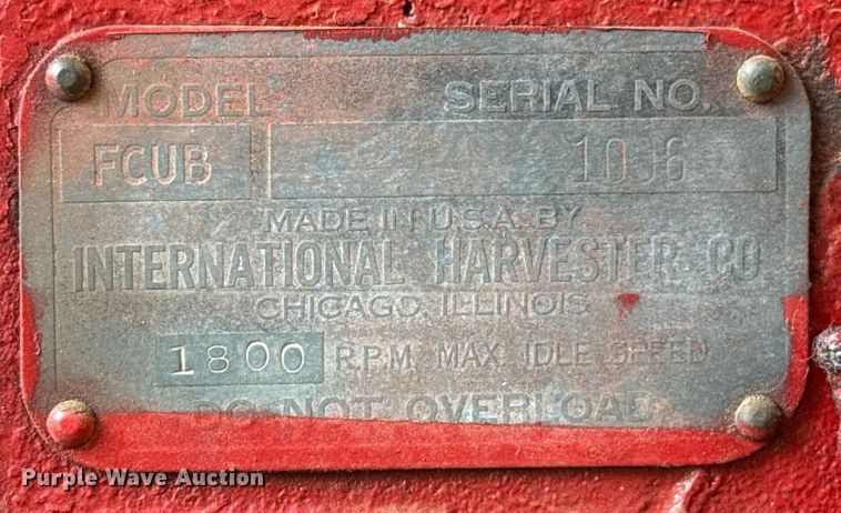 image for item HI9260 1947 International FCUB tractor