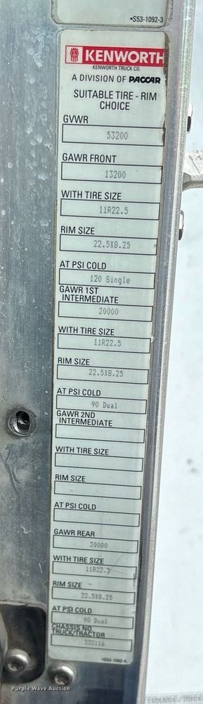 image for item DM1914 2012 Kenworth T800 Series box truck