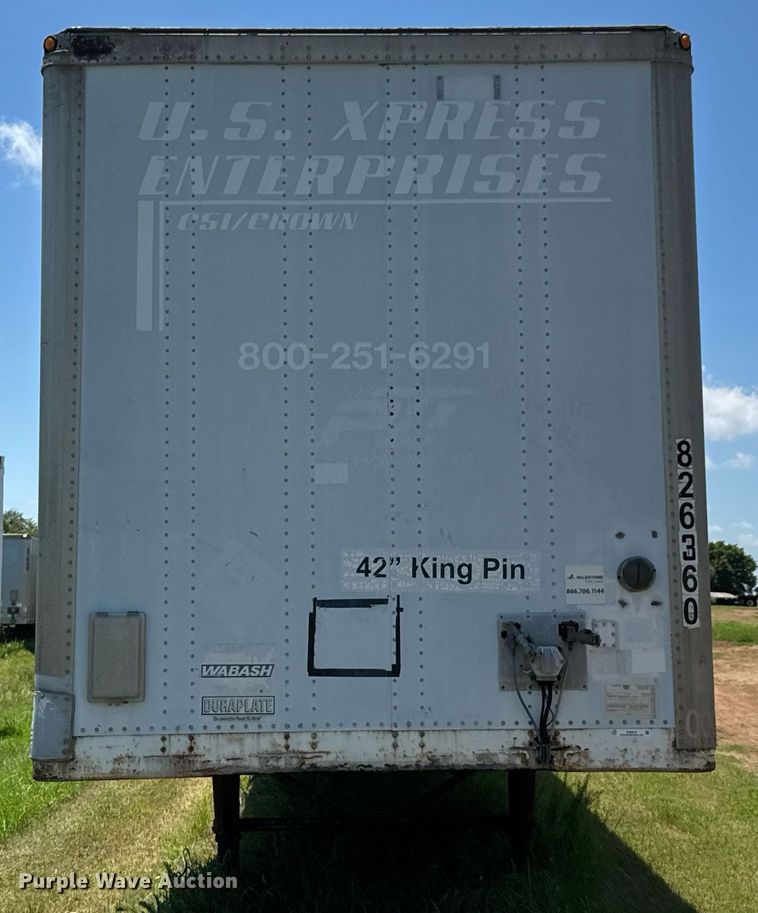 image for item DU9216 2000 Wabash DVCVHPC dry van trailer