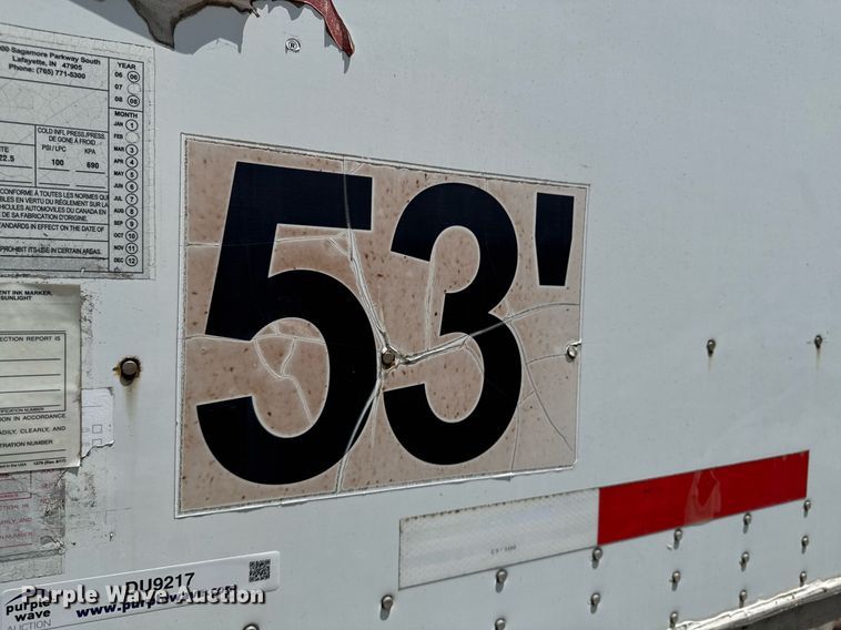 image for item DU9217 2008 Wabash DVLSHPC dry van trailer