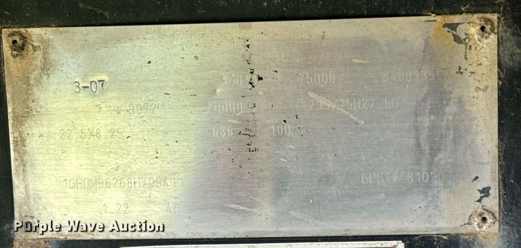 image for item DU9220 2008 Great Dane flatbed trailer