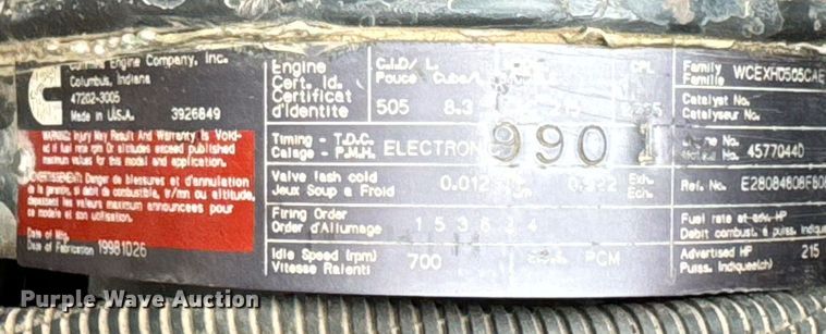 image for item DU9230 1999 Kenworth propane delivery truck