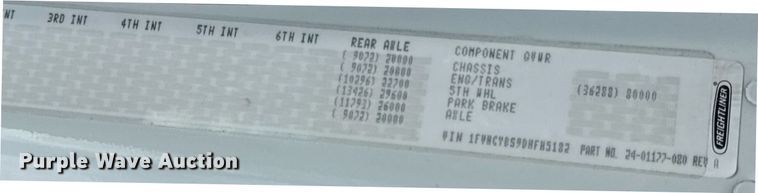 image for item DV4235 2013 Freightliner Business Class M2 106 truck cab and chassis