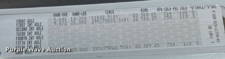 image for item DV4240 2013 Freightliner Business Class M2 106 truck cab and chassis