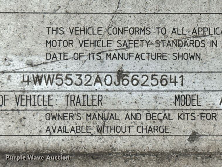 image for item DX5585 2018 Wilson AD-1080 drop deck trailer