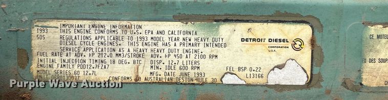 image for item DX7992 1994 Freightliner FLD semi truck