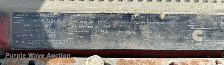 image for item EB2674 2009 Peterbilt 386 semi truck