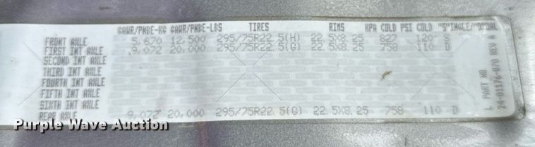 image for item EB2703 2016 Freightliner Cascadia semi truck