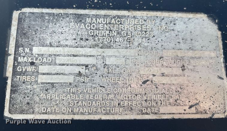 image for item EC3739 1998 Fleet Air Worldwide Inc roll-off tilt deck container trailer