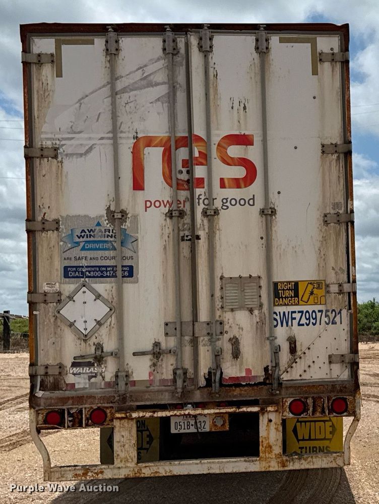 image for item ED5627 1998 Wabash dry van trailer