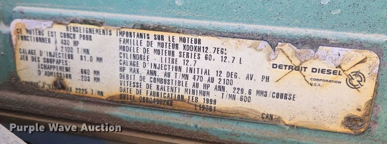 image for item EF1575 1999 Western Star 4964EX dump truck