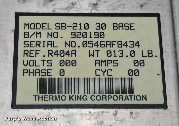 image for item EF1658 2005 Utility Trailer MFG Co. VS2RA refrigerated van trailer