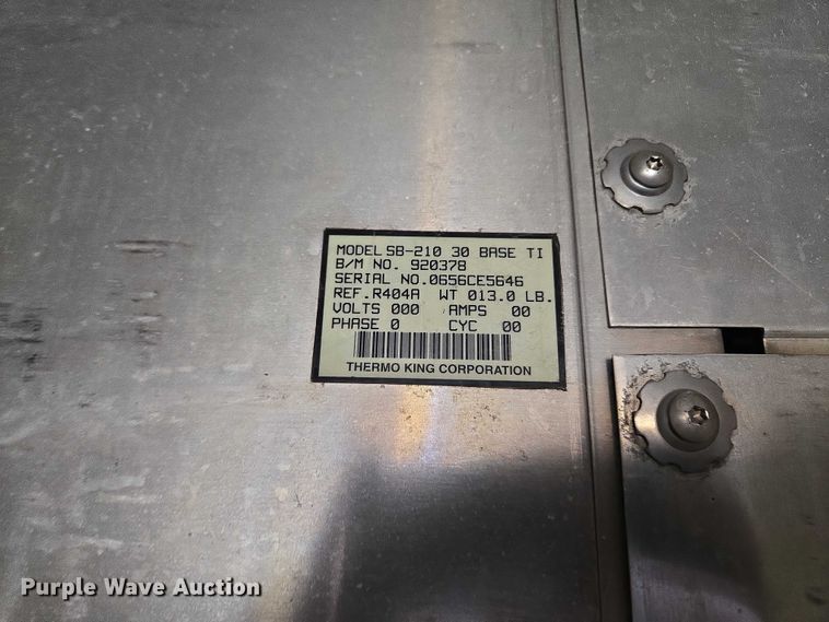 image for item EF1660 2006 Utility Trailer MFG Inc. VS2RA refrigerated van trailer