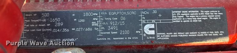 image for item EG2394 2012 Kenworth T800 winch truck