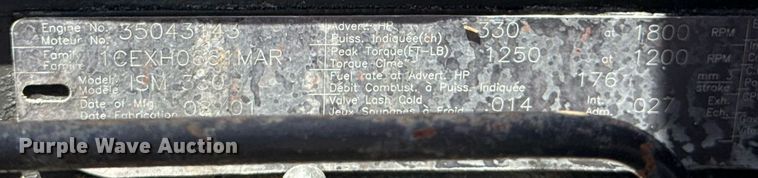 image for item EG5941 2002 Freightliner Century Class semi truck