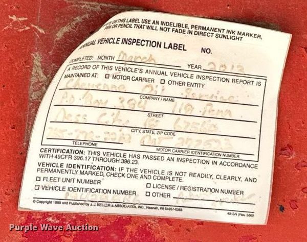 image for item EG6619 1972 Nabo oilfield trailer