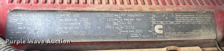 image for item EG6663 2009 International PayStar 5900i semi truck