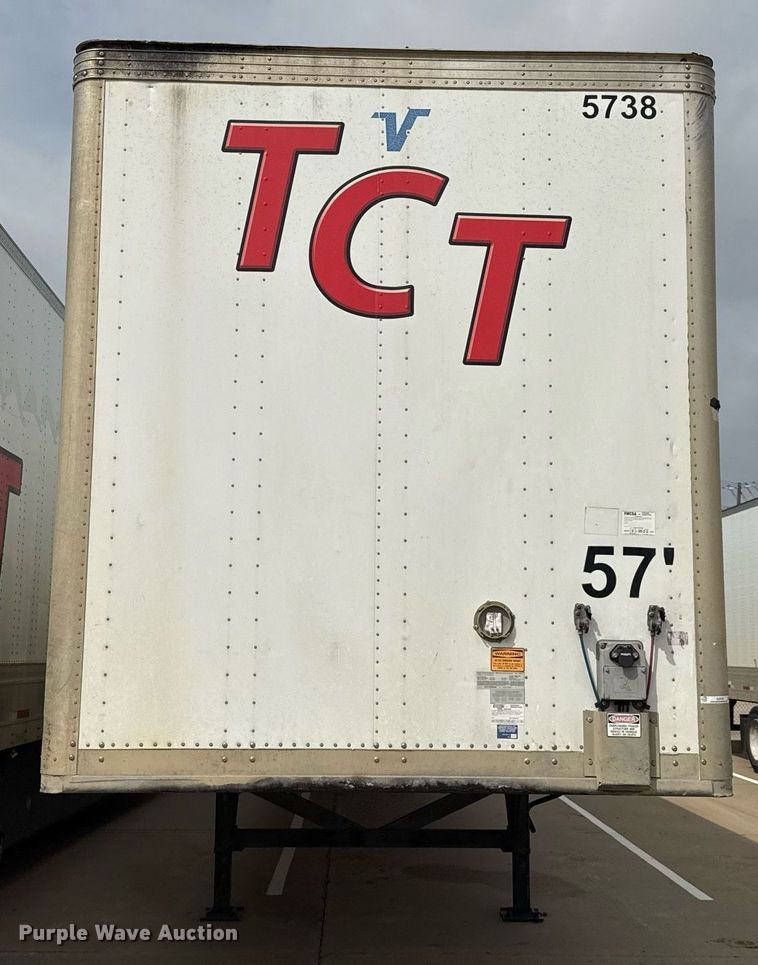 image for item EJ3722 2016 Vanguard VXP 57' dry van trailer