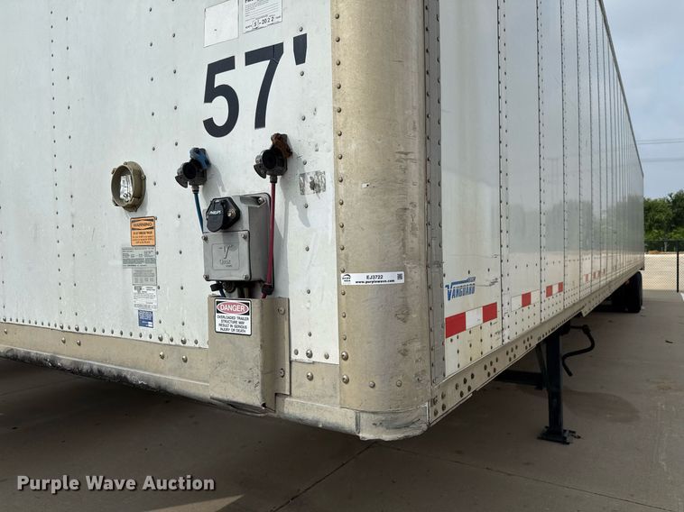 image for item EJ3722 2016 Vanguard VXP 57' dry van trailer