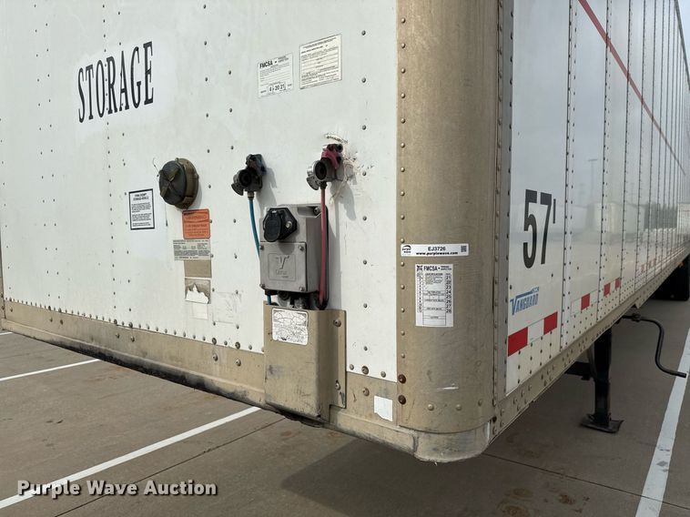 image for item EJ3726 2014 Vanguard VXP 57' dry van trailer