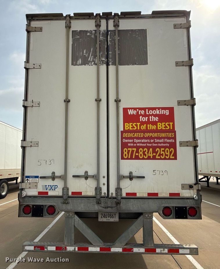 image for item EJ3727 2016 Vanguard VXP 57' dry van trailer